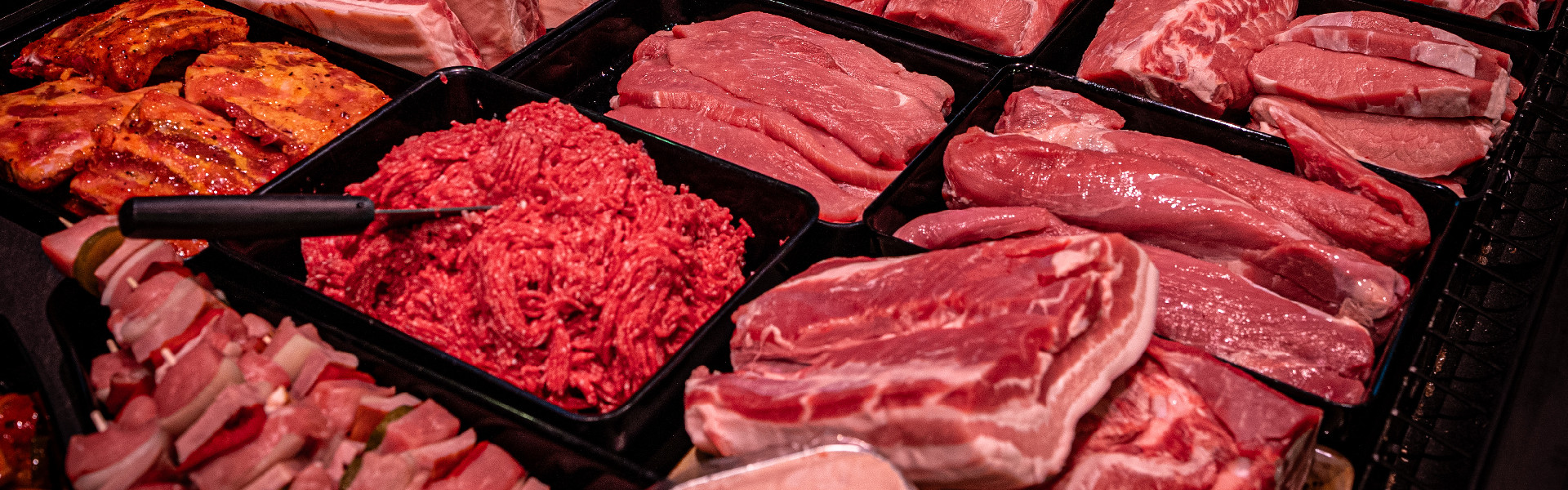 Frisches Fleisch von Metzgerei